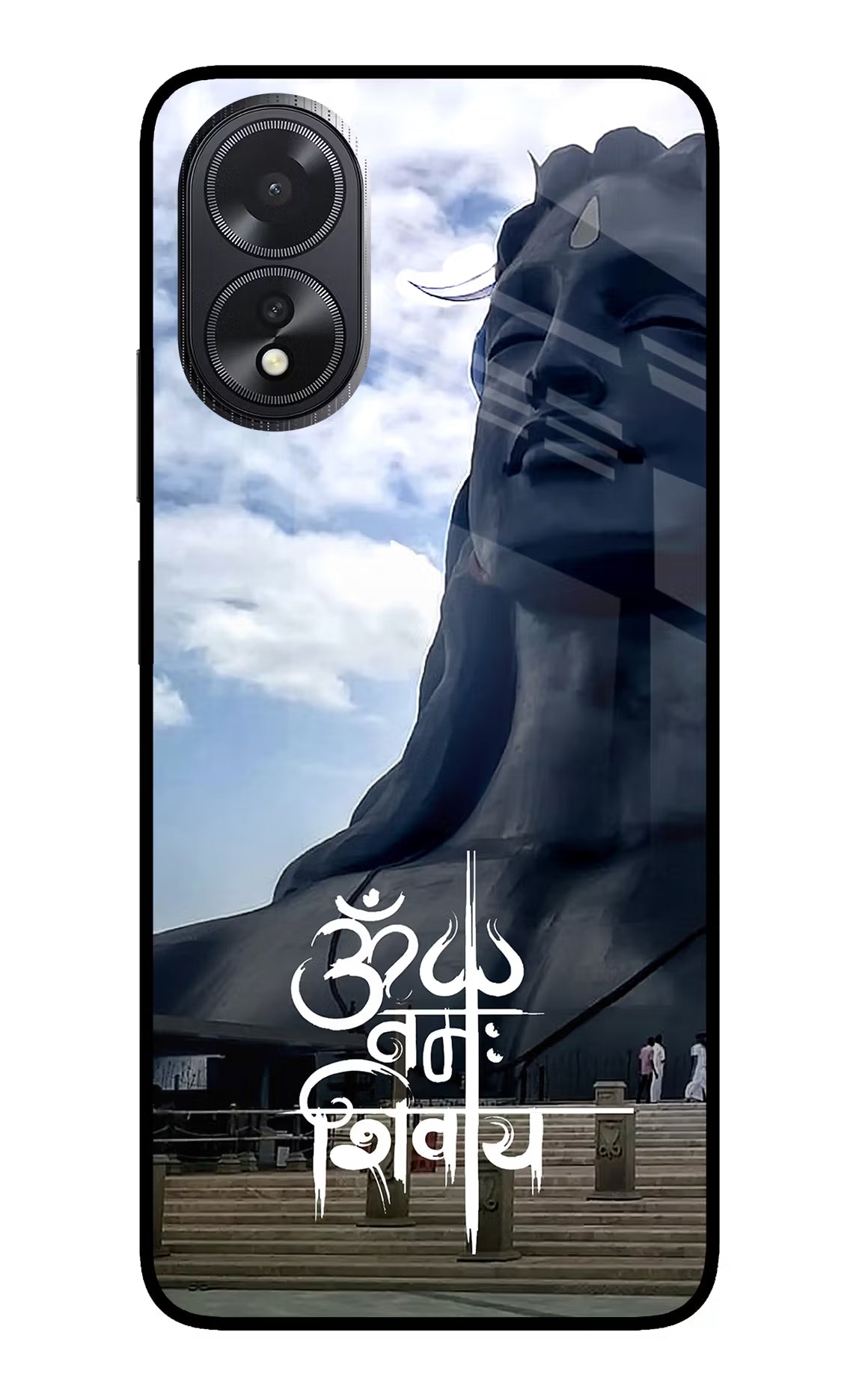 Om Namah Shivay Oppo A18/Oppo A38 Glass Case Back Cover by Casekaro
