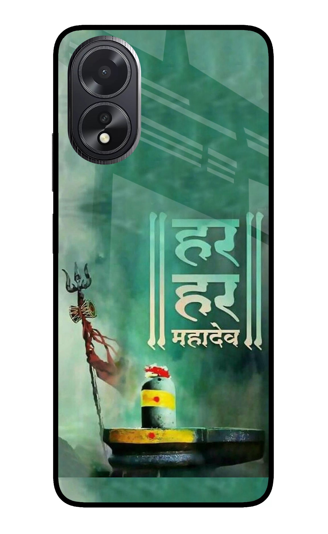 Har Har Mahadev Shivling Oppo A18/Oppo A38 Glass Case