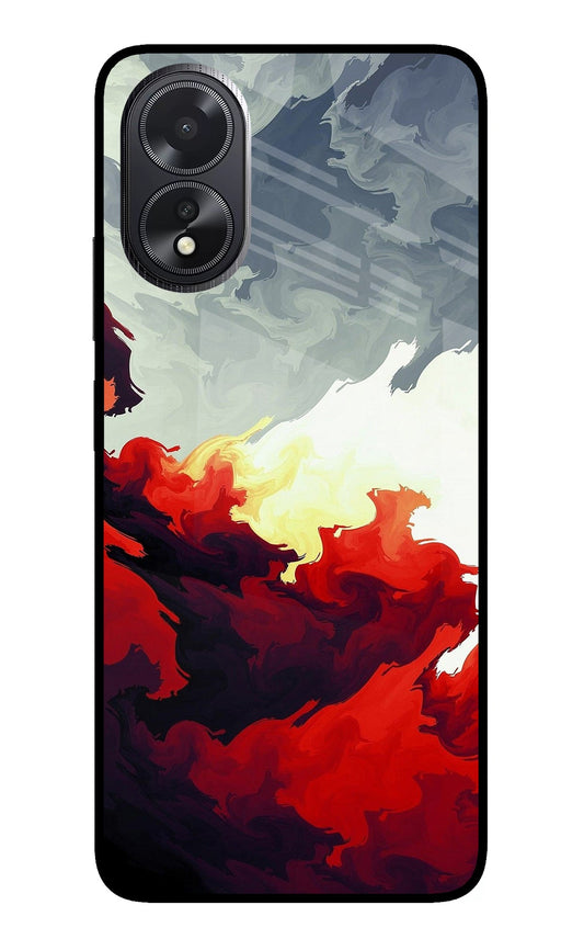 Fire Cloud Oppo A18/Oppo A38 Glass Case