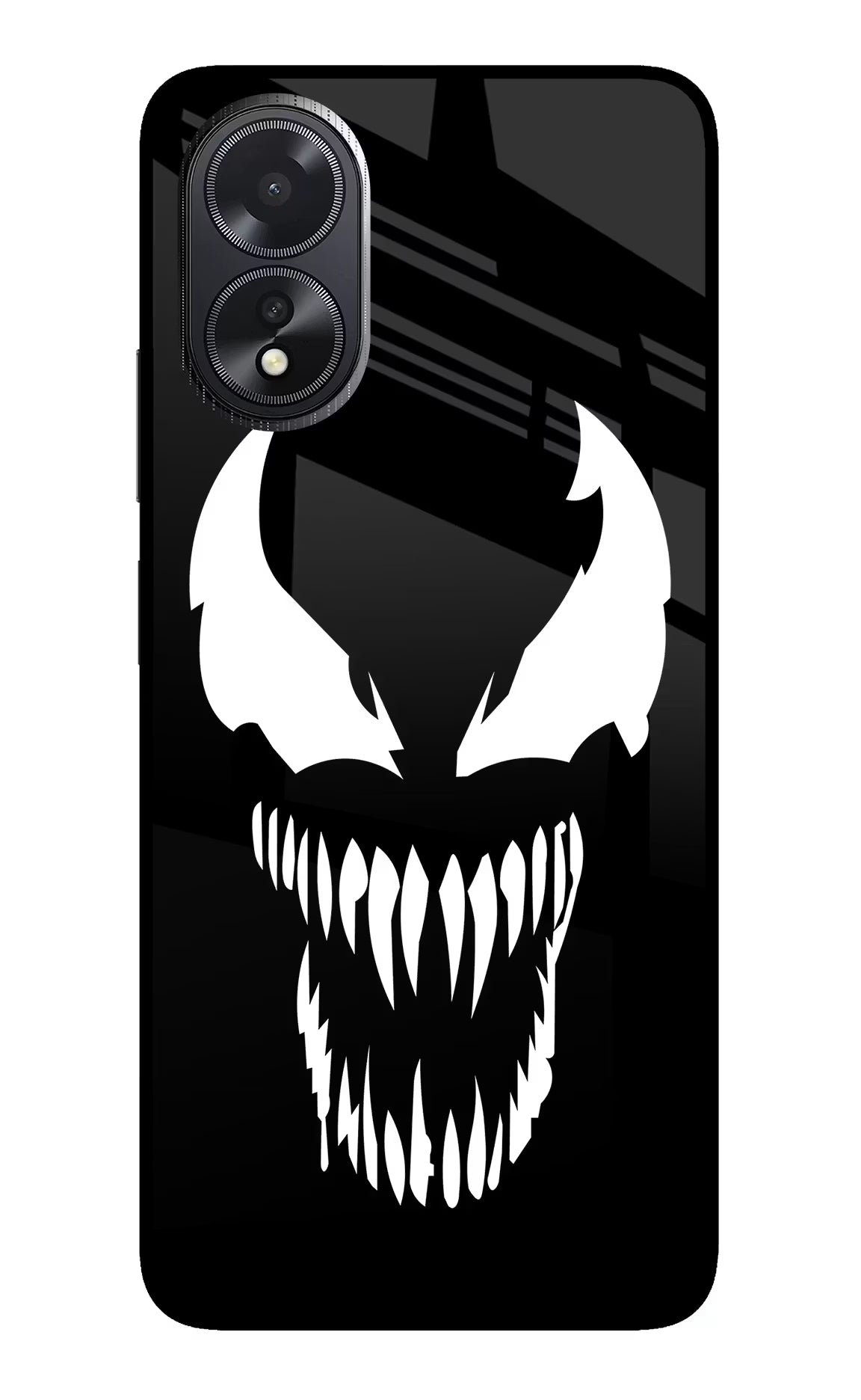 Venom Oppo A18/Oppo A38 Glass Case Back Cover by Casekaro