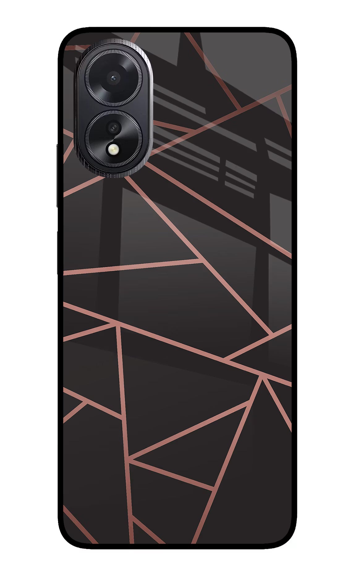 Geometric Pattern Oppo A18/Oppo A38 Glass Case