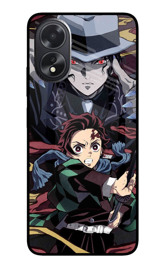 Demon Slayer Oppo A18/Oppo A38 Glass Case