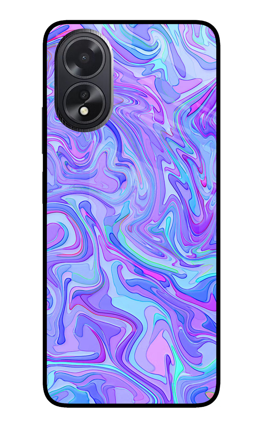 Glitter Oppo A18/Oppo A38 Back Cover, Glass case