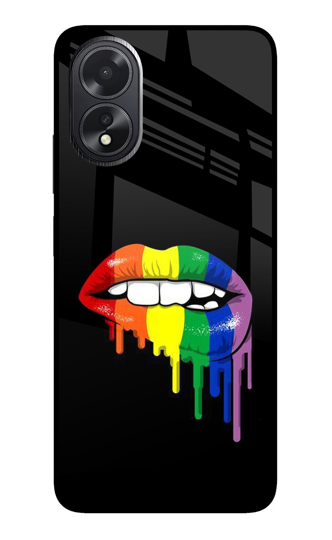 Lips Biting Oppo A18/Oppo A38 Back Cover