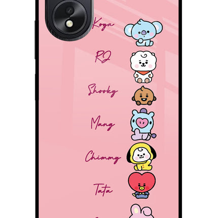 BTS names Oppo A18/Oppo A38 Glass Case