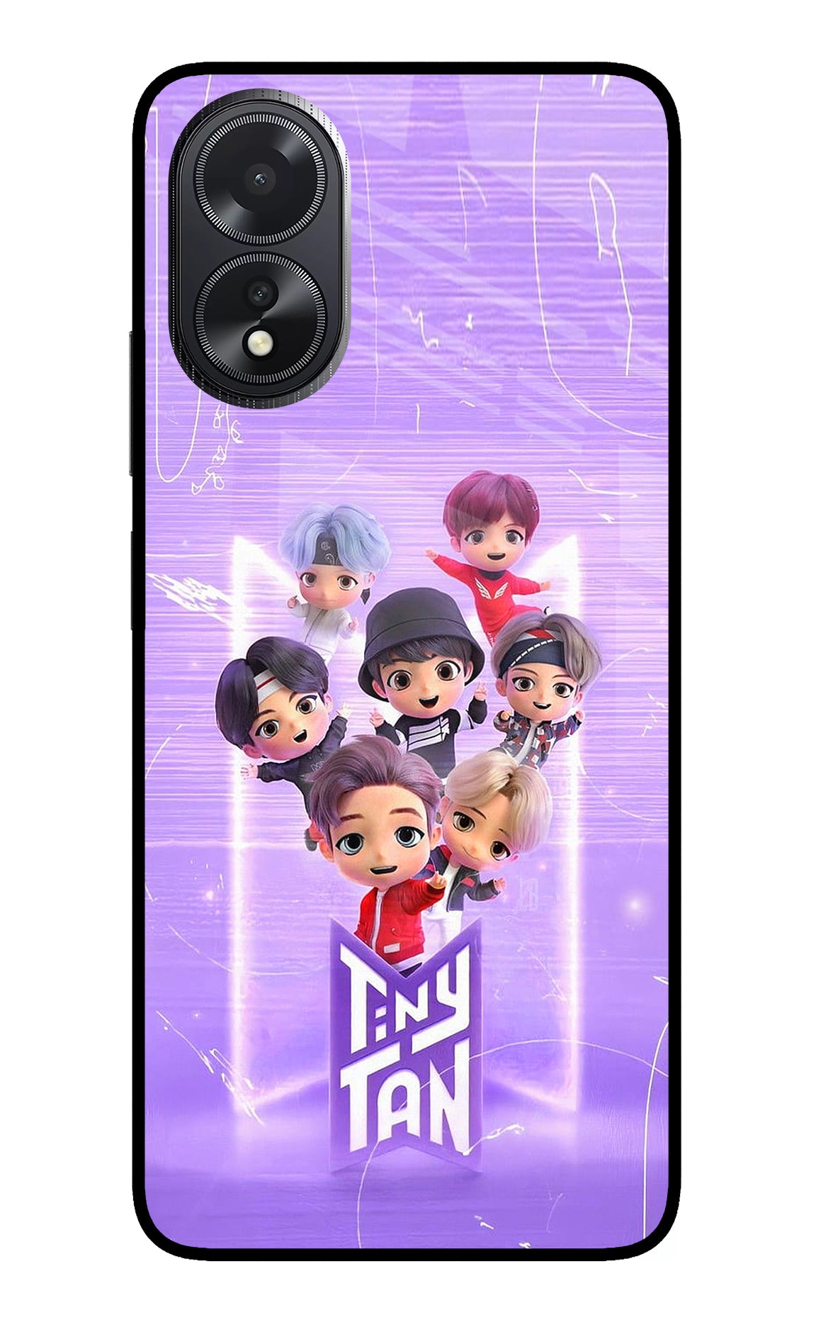 BTS Tiny Tan Oppo A18/Oppo A38 Glass Case