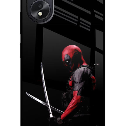 Deadpool Oppo A18/Oppo A38 Glass Case Back Cover by Casekaro