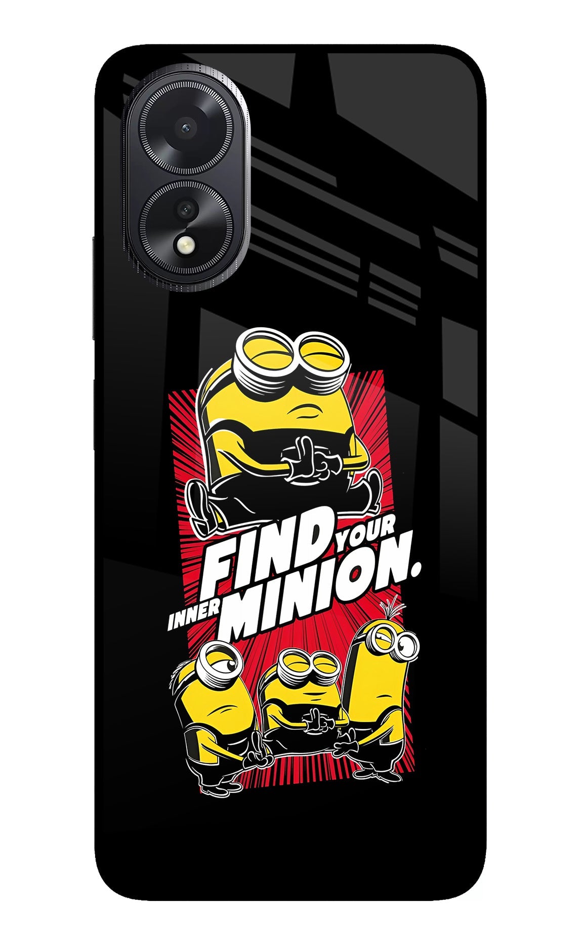 Find your inner Minion Oppo A18/Oppo A38 Glass Case