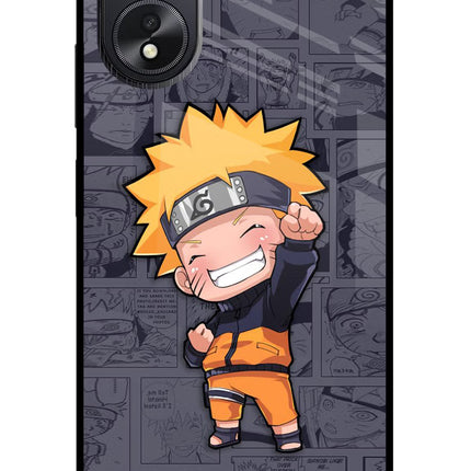 Chota Naruto Oppo A18/Oppo A38 Glass Case Back Cover by Casekaro