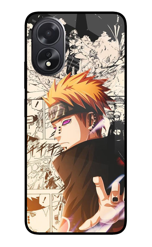 Pain Anime Oppo A18/Oppo A38 Glass Case