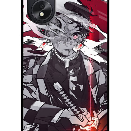 Demon Slayer Oppo A18/Oppo A38 Glass Case Back Cover by Casekaro