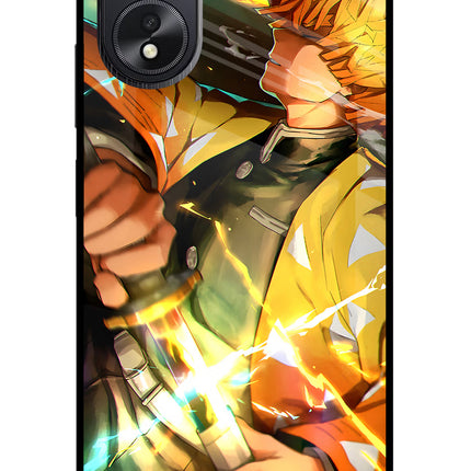 Demon Slayer Oppo A18/Oppo A38 Glass Case Back Cover by Casekaro