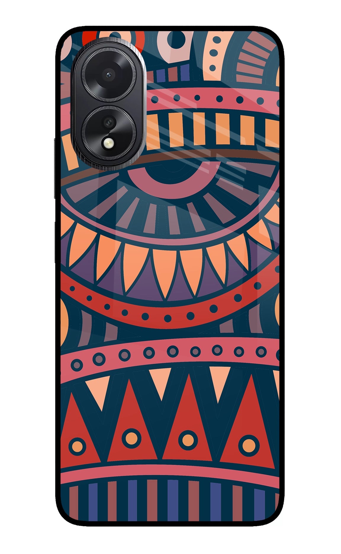 African Culture Design Oppo A18/Oppo A38 Glass Case