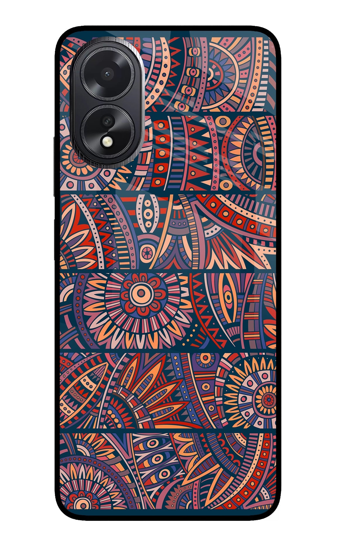 African Culture Design Oppo A18/Oppo A38 Glass Case