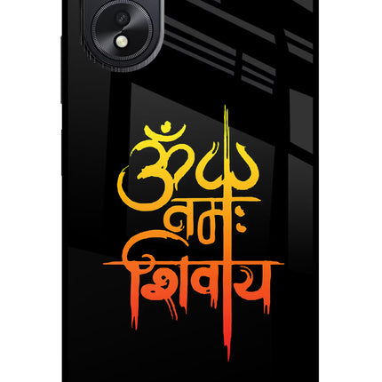 Om Namah Shivay Oppo A18/Oppo A38 Glass Case Back Cover by Casekaro