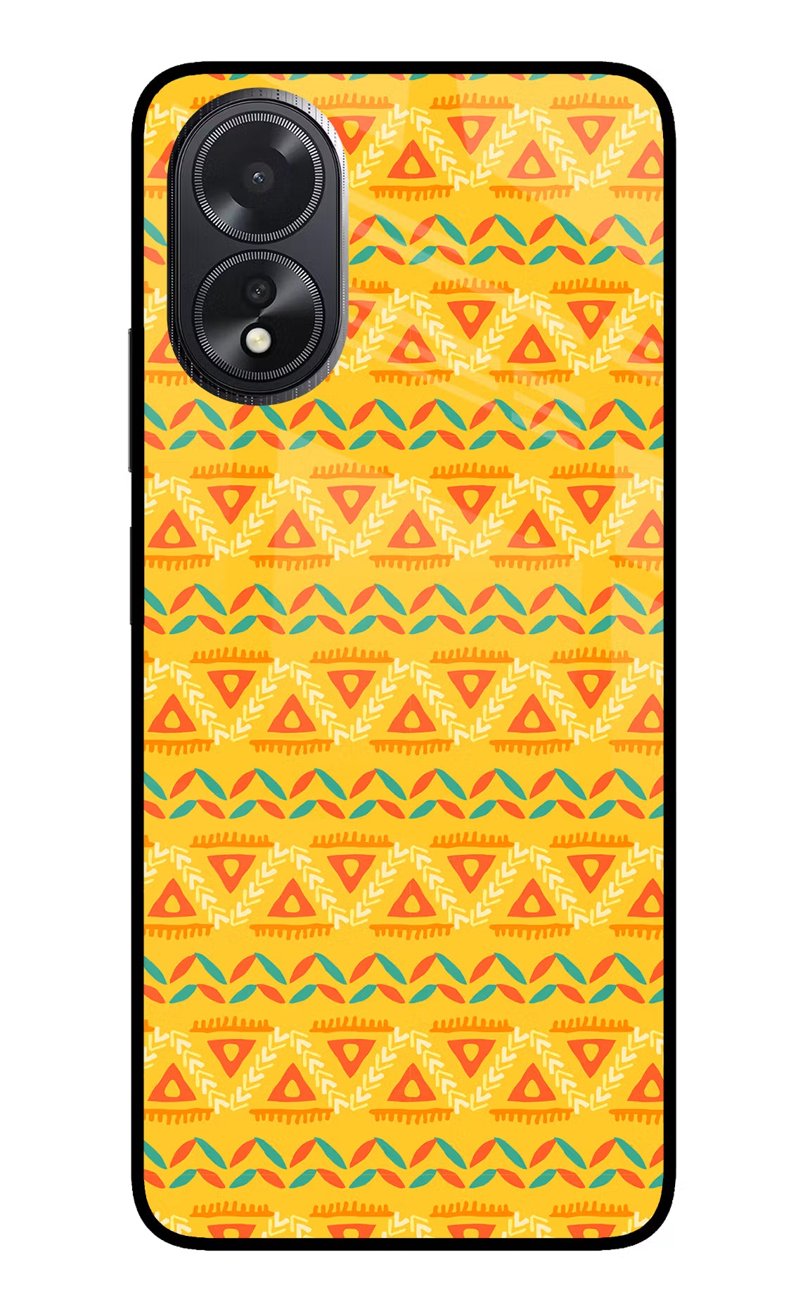Tribal Pattern Oppo A18/Oppo A38 Glass Case