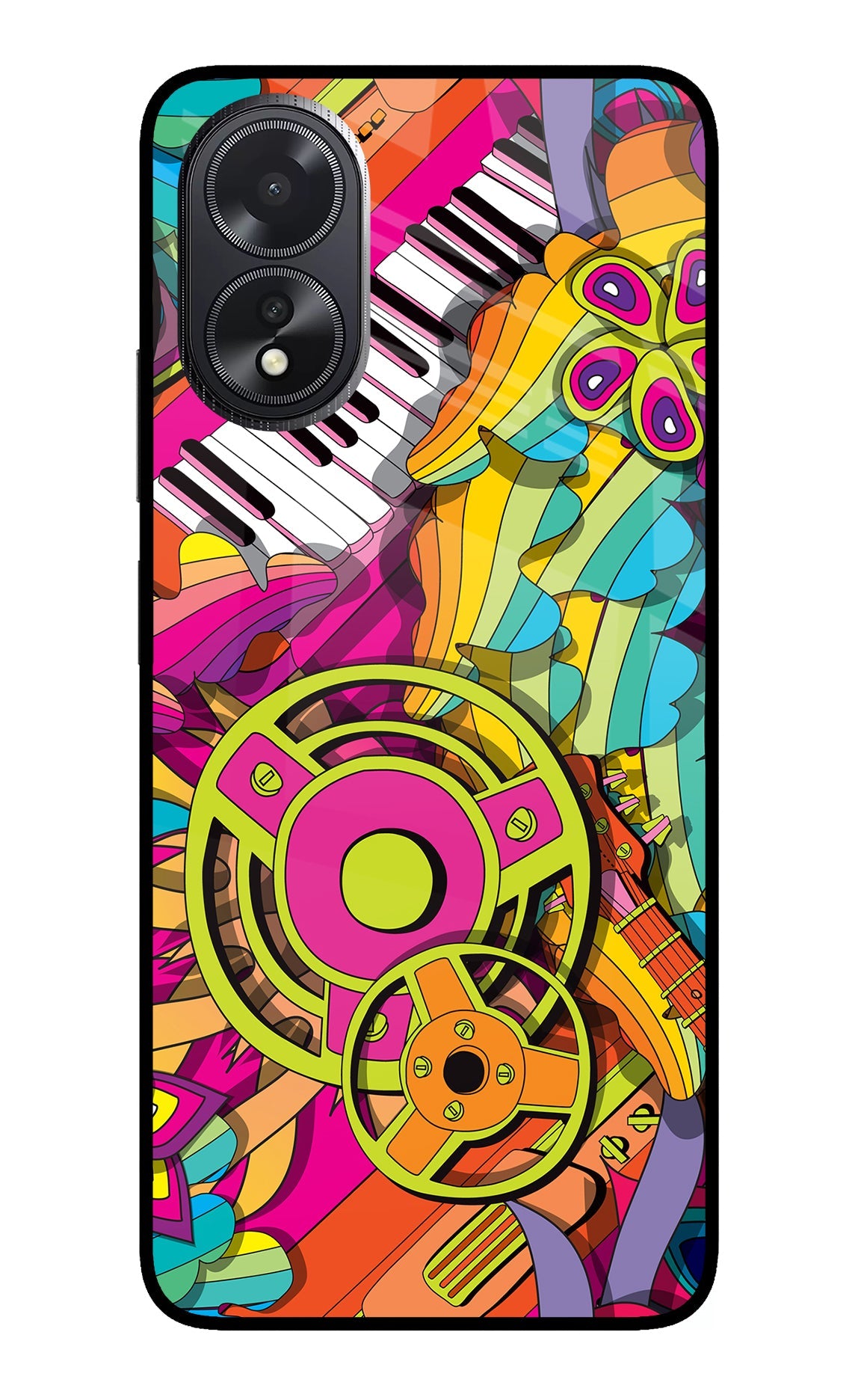 Music Doodle Oppo A18/Oppo A38 Back Cover