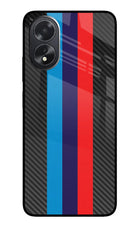 BMW Stripes Pattern Oppo A18/Oppo A38 Glass Case