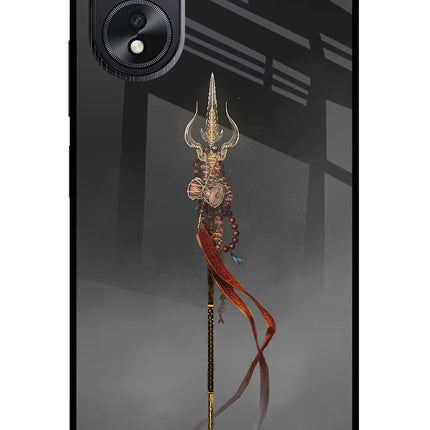 Shiv Trishul Oppo A18/Oppo A38 Glass Case Back Cover by Casekaro