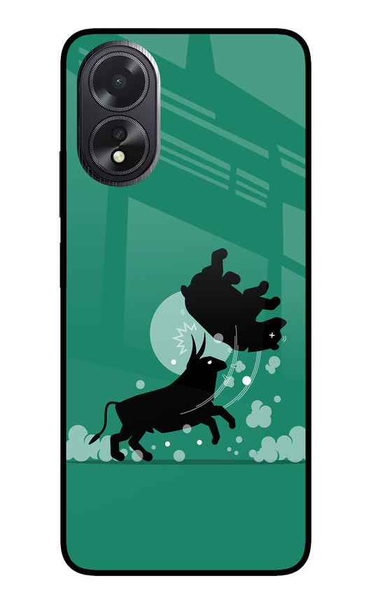 Bull Conqueror Oppo A18/Oppo A38 Glass Case