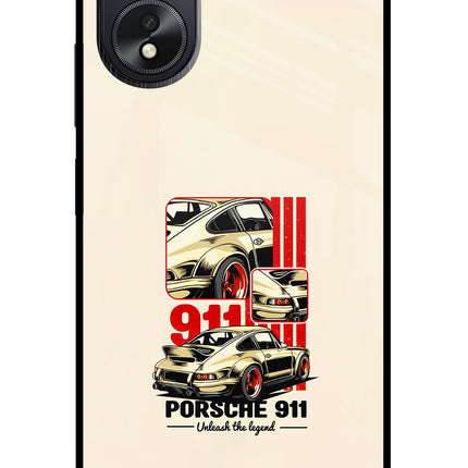 Classic Porsche 911 Oppo A18/Oppo A38 Glass Case Back Cover by Casekaro