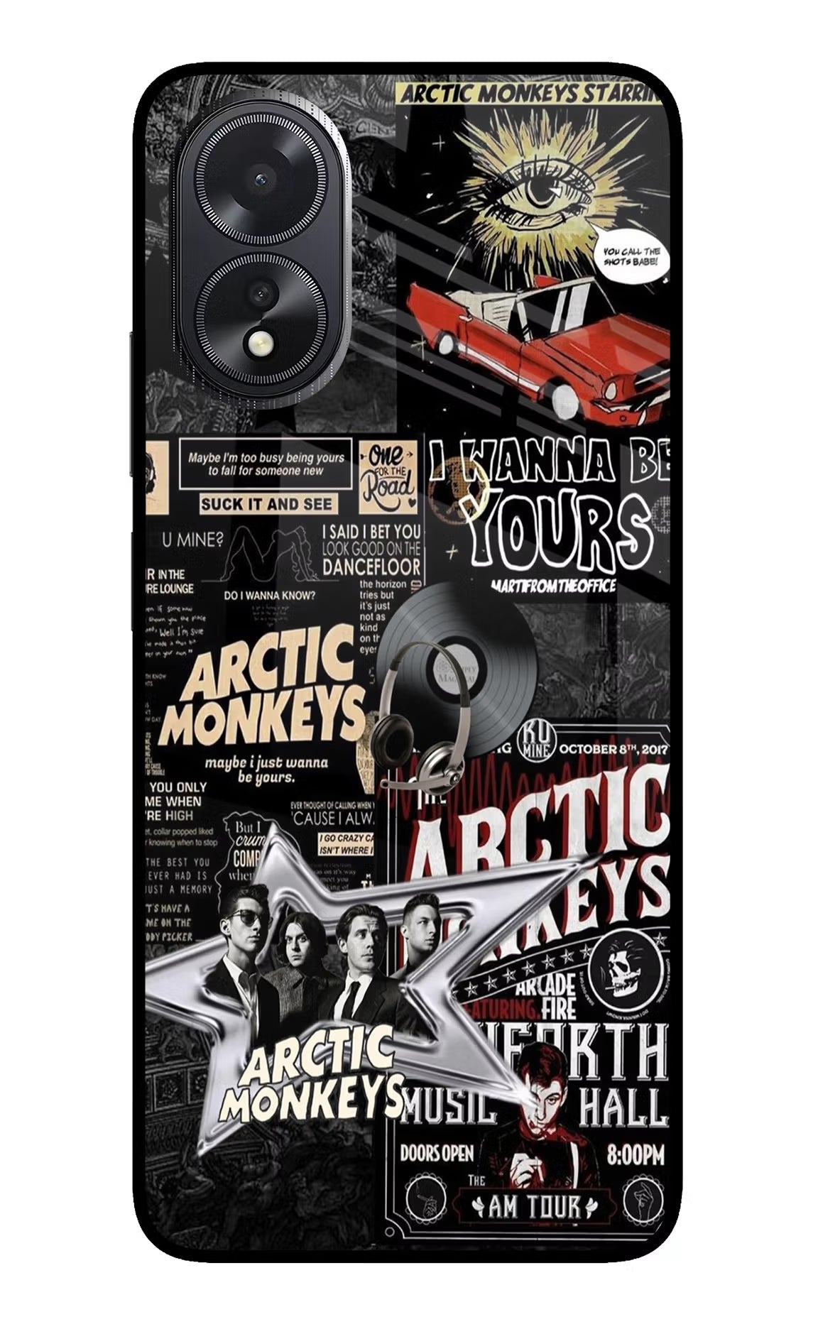 Arctic Monkeys Oppo A18/Oppo A38 Glass Case