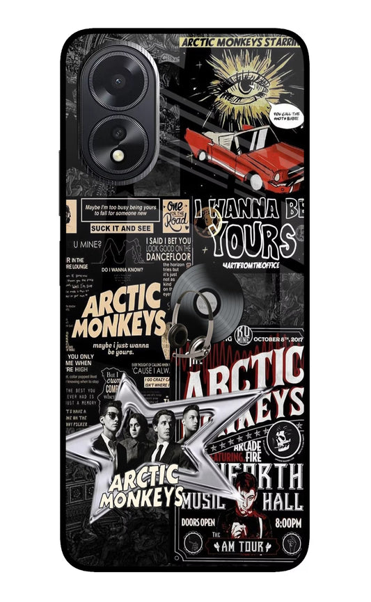 Arctic Monkeys Oppo A18/Oppo A38 Glass Case