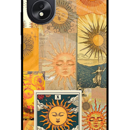 Sun Oppo A18/Oppo A38 Glass Case Back Cover by Casekaro