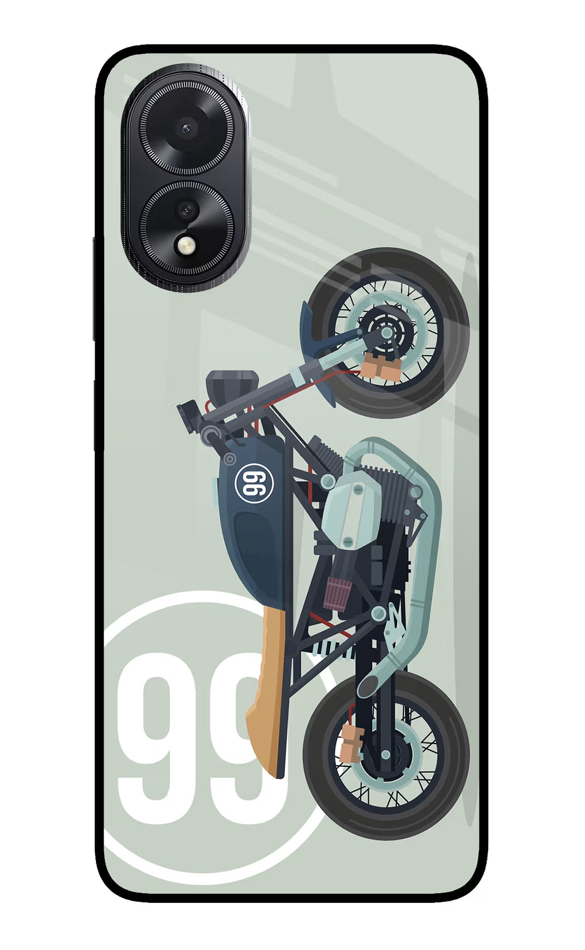 Classic Cafe Racer 99 Oppo A18/Oppo A38 Glass Case