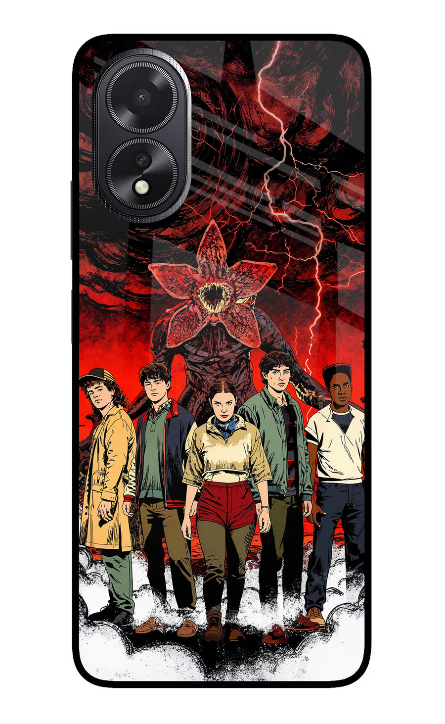 Ordinary Things Characters Oppo A18/Oppo A38 Back Cover, Glass case