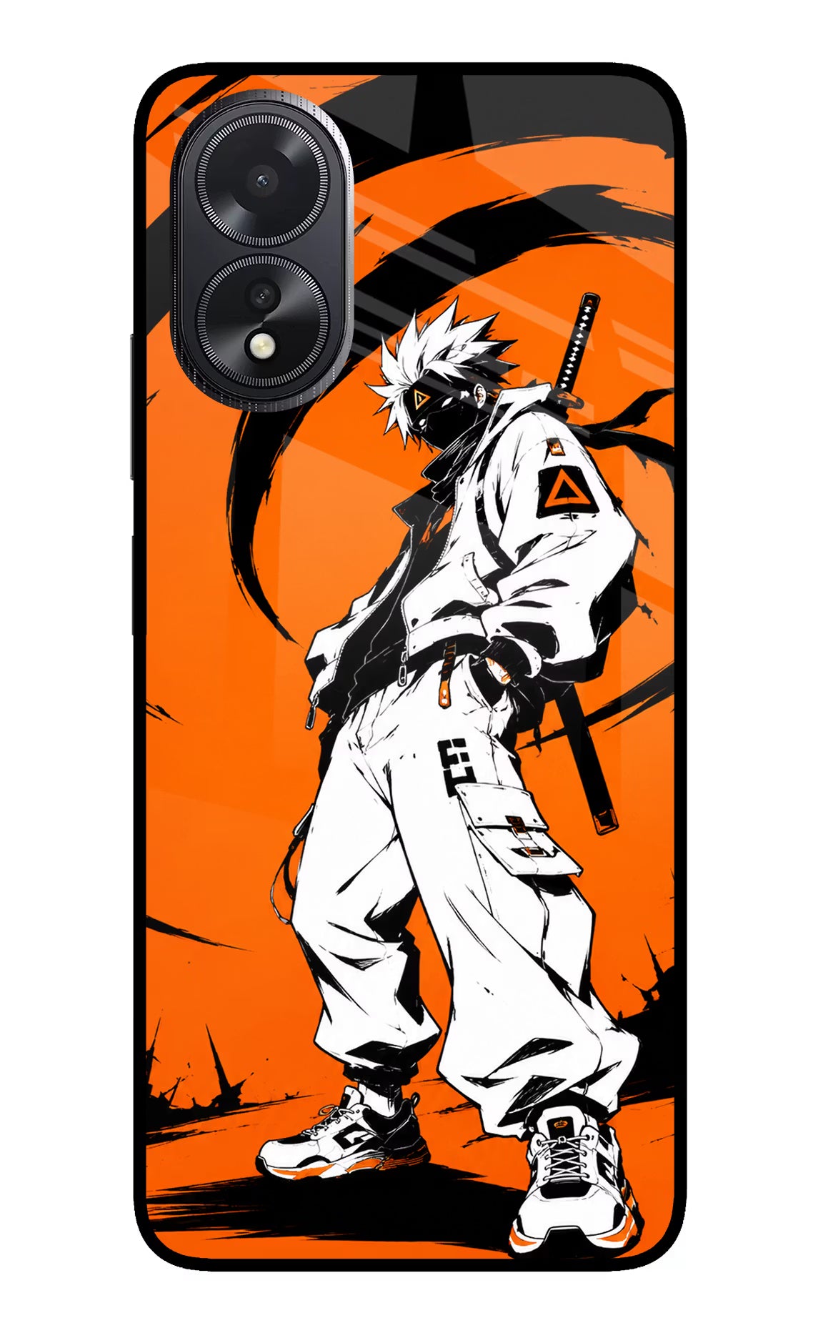 Street Samurai  Oppo A18/Oppo A38 Glass Case
