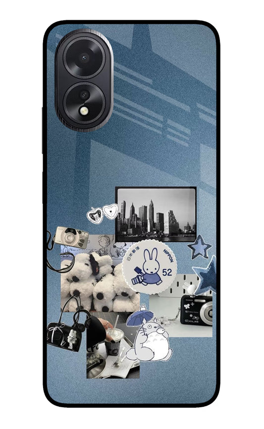Miffy Oppo A18/Oppo A38 Glass Case