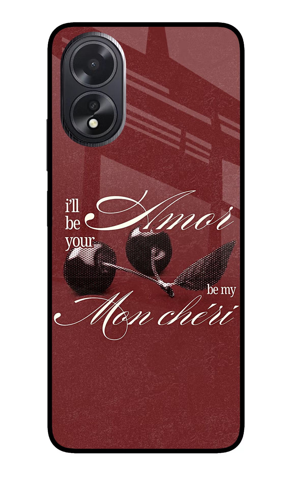 Velvet Cherry Oppo A18/Oppo A38 Glass Case