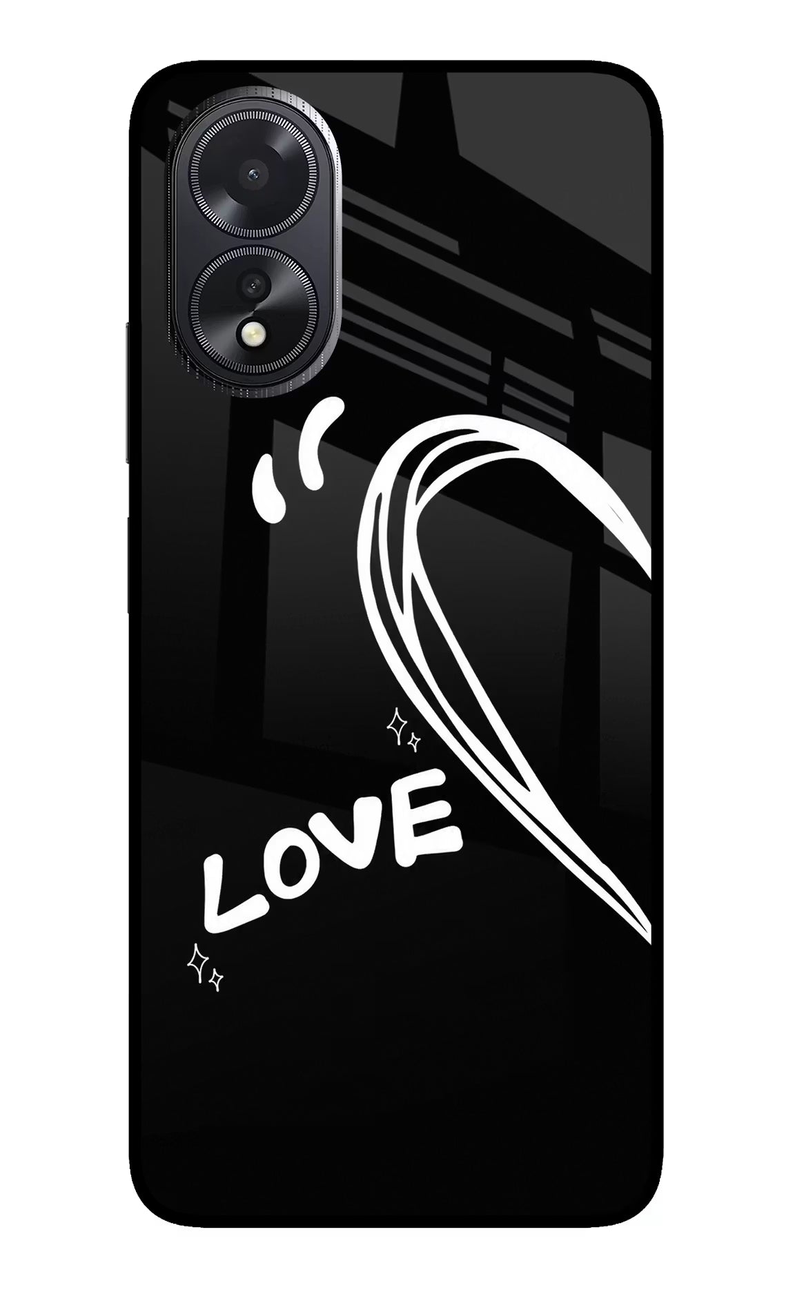 Love Line Oppo A18/Oppo A38 Glass Case