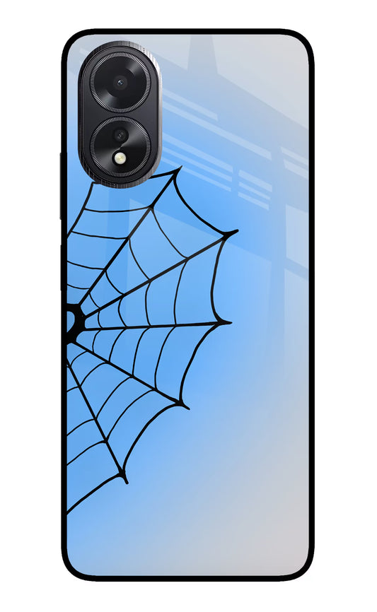 Blue Web Oppo A18/Oppo A38 Glass Case