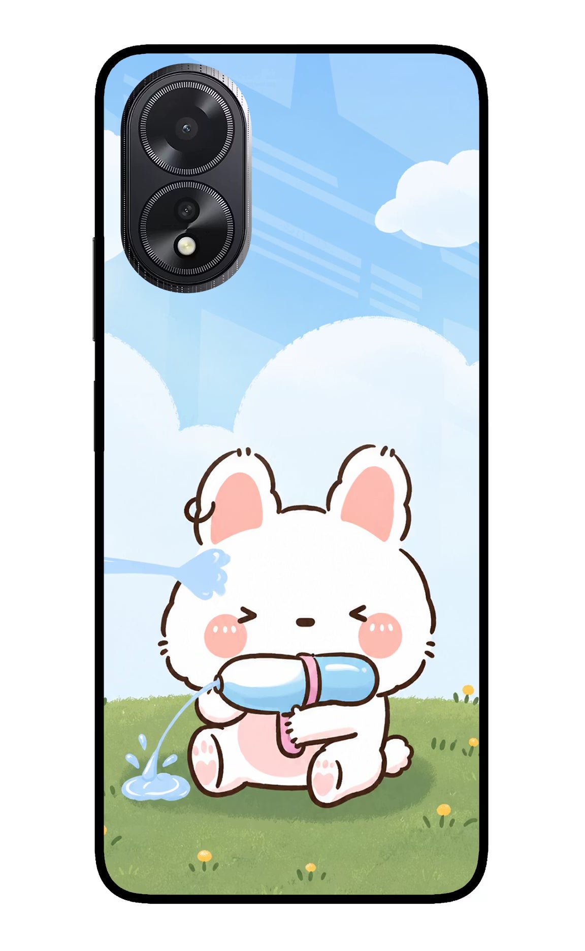 Bunny Treat Oppo A18/Oppo A38 Glass Case