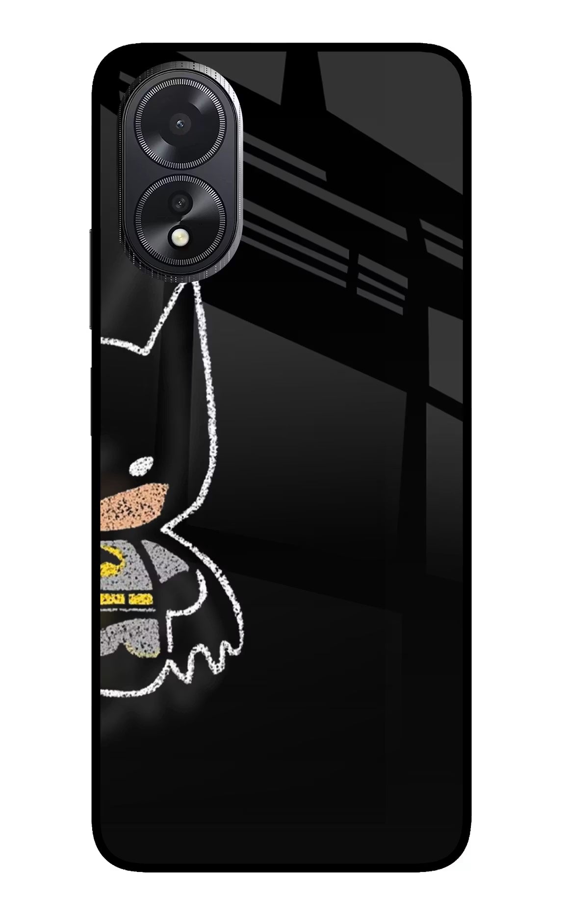 Bat Kitty Oppo A18/Oppo A38 Glass Case