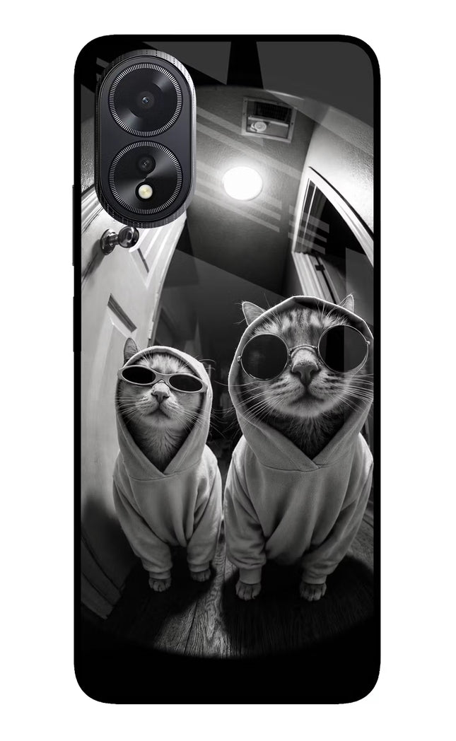 Hood Cats Oppo A18/Oppo A38 Glass Case