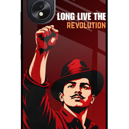 Bhagat Singh Revolution Oppo A18/Oppo A38 Glass Case