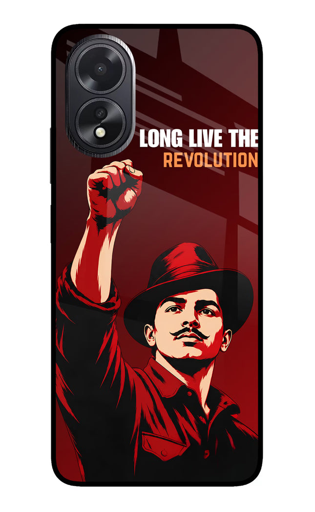 Bhagat Singh Revolution Oppo A18/Oppo A38 Glass Case