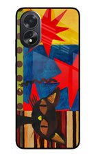 Pop Cat Oppo A18/Oppo A38 Glass Case