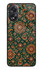Green Pataka Oppo A18/Oppo A38 Glass Case
