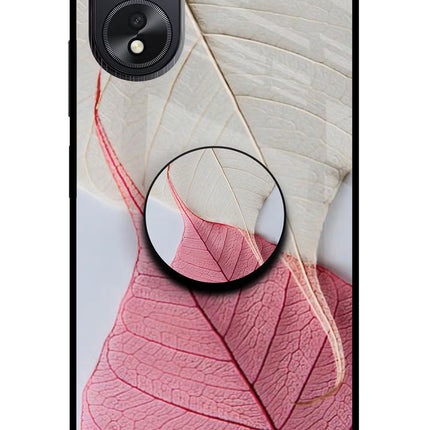 White Pink Leaf Oppo A18/Oppo A38 Pop Case by Casekaro