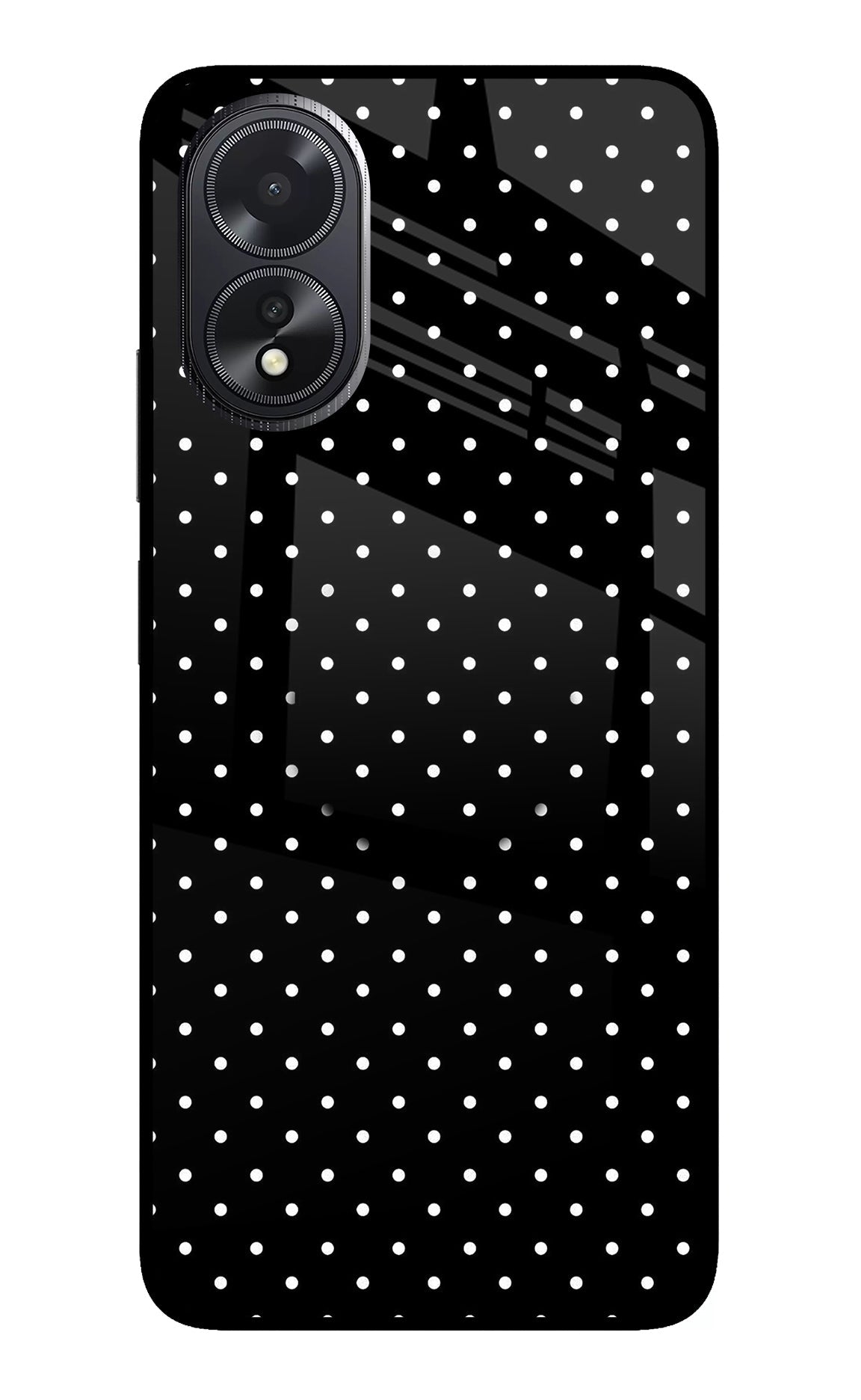 White Dots Oppo A18/Oppo A38 Glass Case