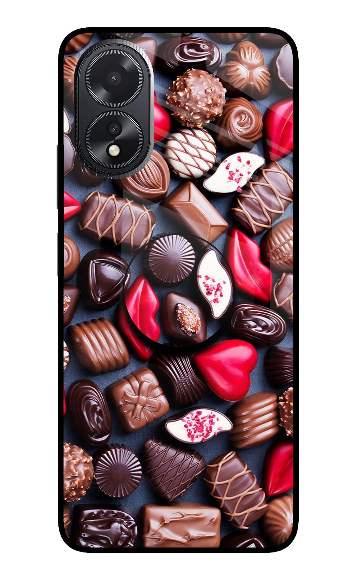 Chocolates Oppo A18/Oppo A38 Glass Case