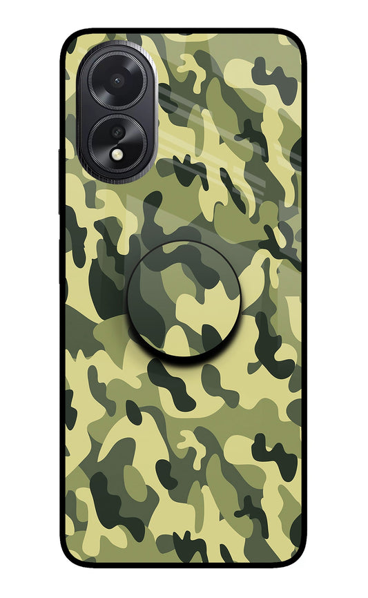 Camouflage Oppo A18/Oppo A38 Glass Case