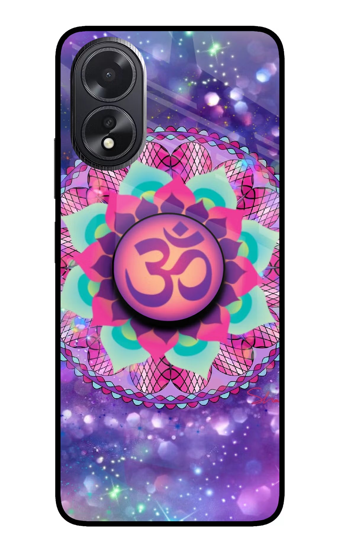 Om Purple Oppo A18/Oppo A38 Pop Case by Casekaro