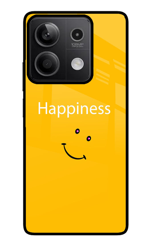 Happiness With Smiley Redmi Note 13 5G Glass Case