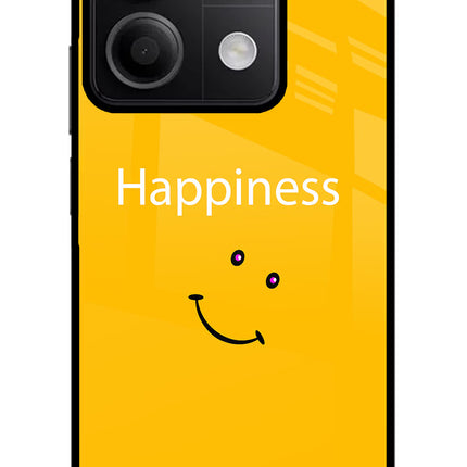 Happiness With Smiley Redmi Note 13 5G Glass Case