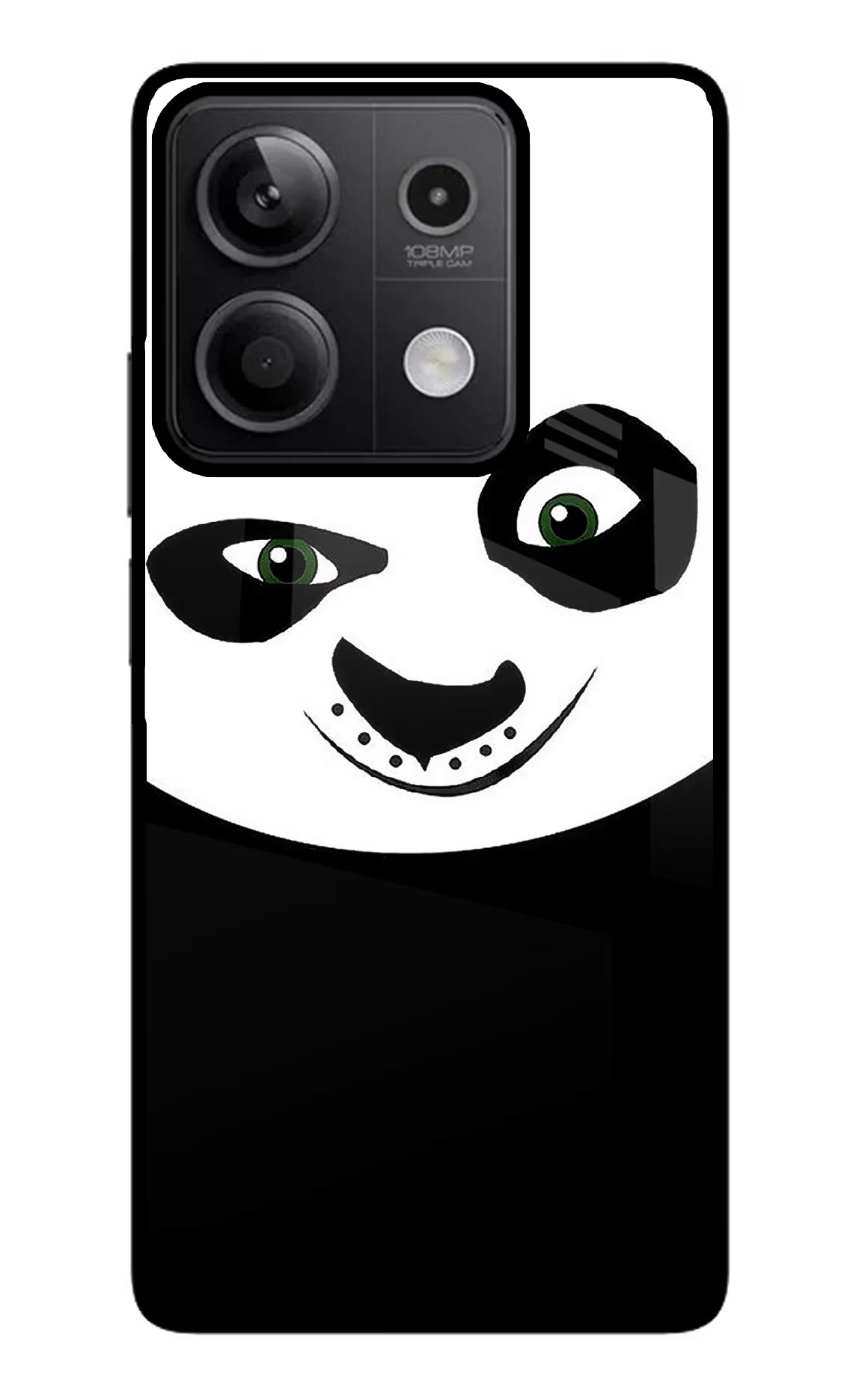 Panda Redmi Note 13 5G Glass Case Back Cover by Casekaro
